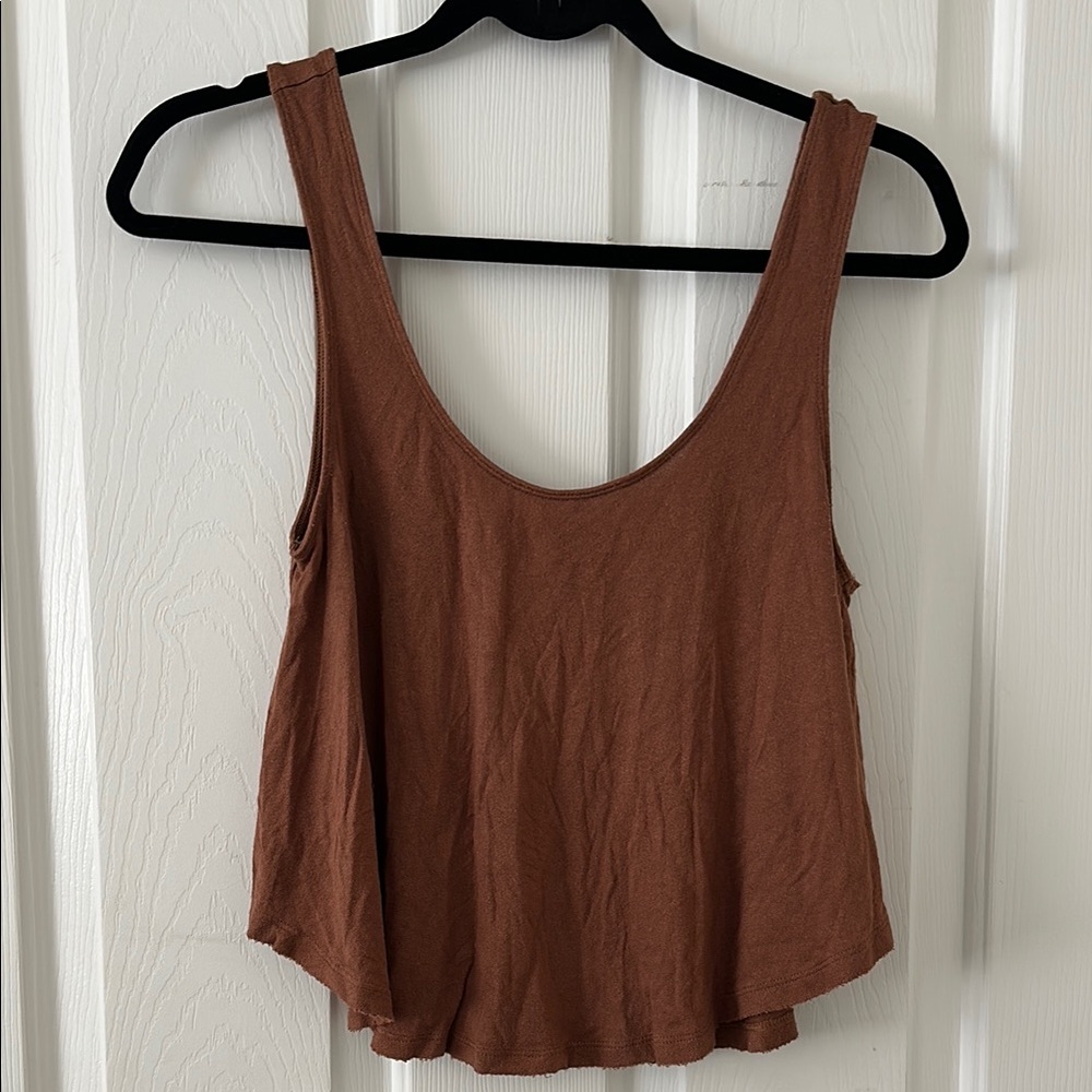 Brown Sleeveless Women's Top